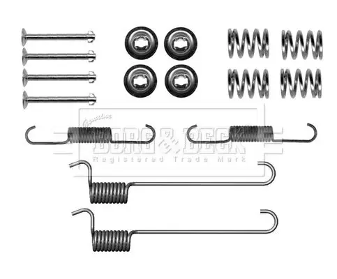 Handler.Part Accessory kit, disc brake pads BORG & BECK BBK6162 1