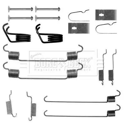 Handler.Part Accessory kit, disc brake pads BORG & BECK BBK6263 2