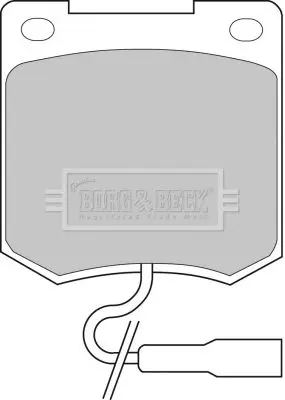 Handler.Part Brake pad set, disc brake BORG & BECK BBP1000 1