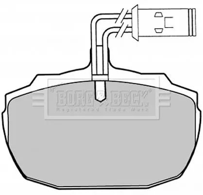 Handler.Part Brake pad set, disc brake BORG & BECK BBP1031 1