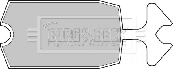 Handler.Part Brake pad set, disc brake BORG & BECK BBP1034 1