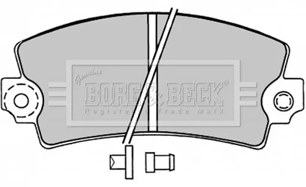 Handler.Part Brake pad set, disc brake BORG & BECK BBP1047 1