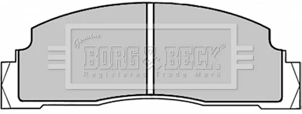 Handler.Part Brake pad set, disc brake BORG & BECK BBP1088 1