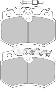 Handler.Part Brake pad set, disc brake BORG & BECK BBP1111 2