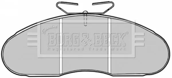 Handler.Part Brake pad set, disc brake BORG & BECK BBP1126 1