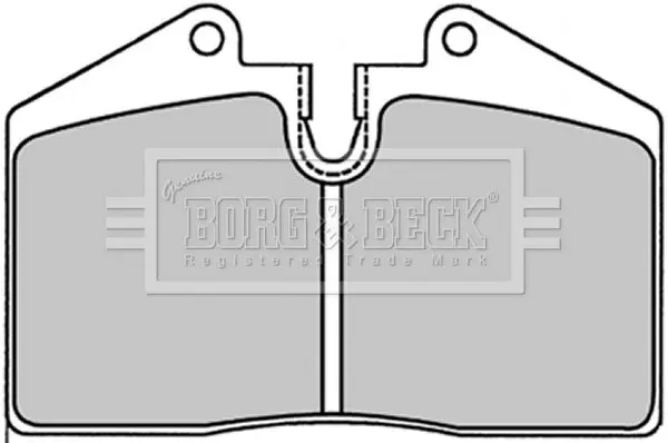 Handler.Part Brake pad set, disc brake BORG & BECK BBP1227 1