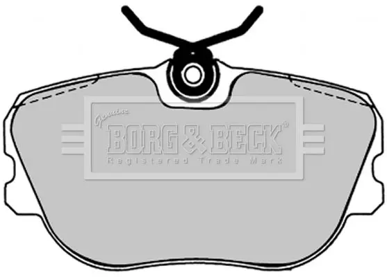 Handler.Part Brake pad set, disc brake BORG & BECK BBP1238 1