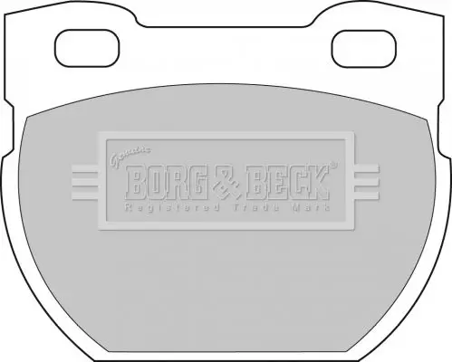 Handler.Part Brake pad set, disc brake BORG & BECK BBP1250 2