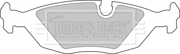 Handler.Part Brake pad set, disc brake BORG & BECK BBP1266 2