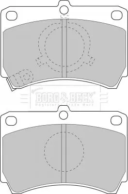 Handler.Part Brake pad set, disc brake BORG & BECK BBP1269 1