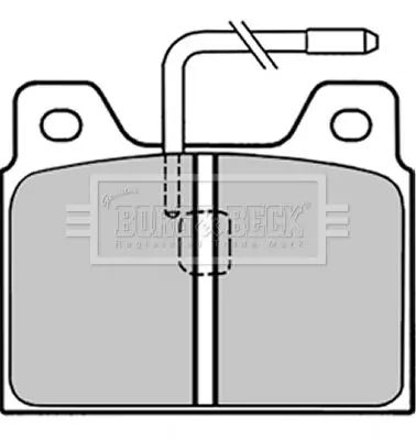 Handler.Part Brake pad set, disc brake BORG & BECK BBP1295 1