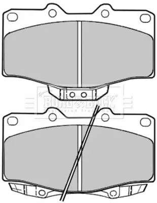 Handler.Part Brake pad set, disc brake BORG & BECK BBP1136 1