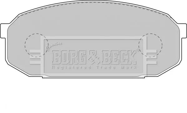 Handler.Part Brake pad set, disc brake BORG & BECK BBP1144 1