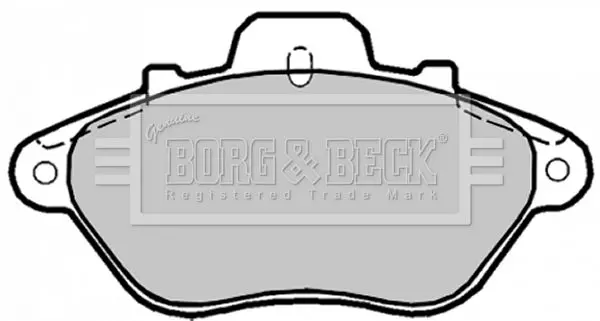 Handler.Part Brake pad set, disc brake BORG & BECK BBP1165 1