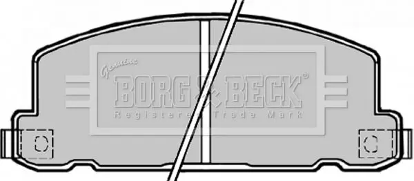 Handler.Part Brake pad set, disc brake BORG & BECK BBP1171 1