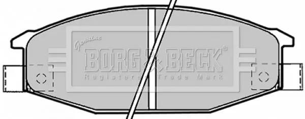 Handler.Part Brake pad set, disc brake BORG & BECK BBP1192 1