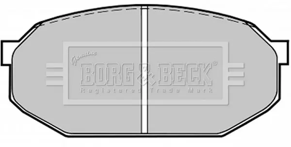 Handler.Part Brake pad set, disc brake BORG & BECK BBP1205 1