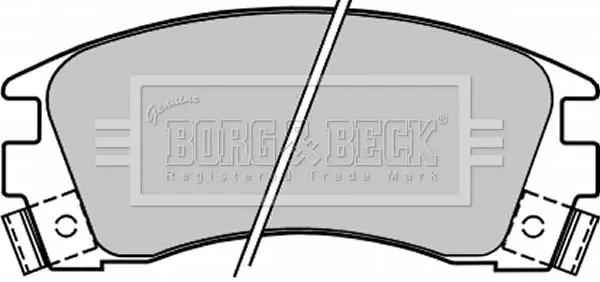 Handler.Part Brake pad set, disc brake BORG & BECK BBP1209 1