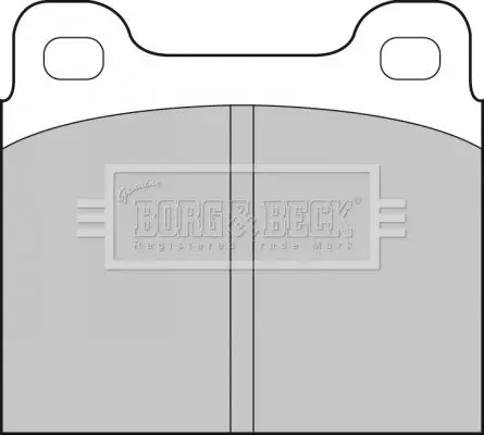 Handler.Part Brake pad set, disc brake BORG & BECK BBP1210 2