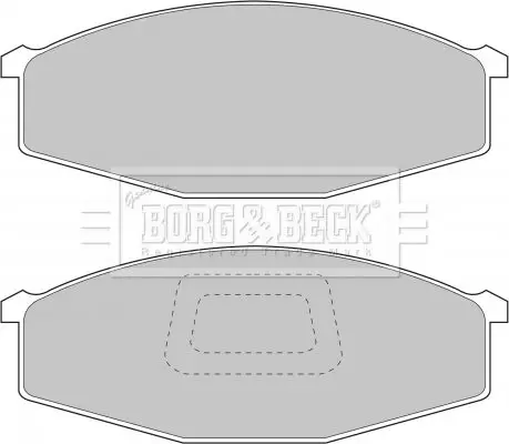 Handler.Part Brake pad set, disc brake BORG & BECK BBP1214 1