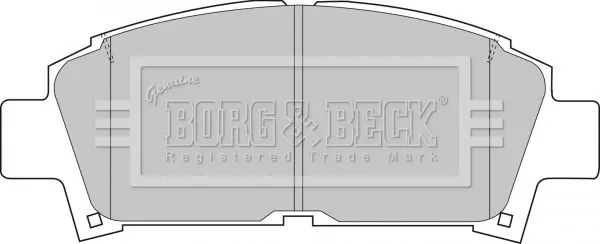 Handler.Part Brake pad set, disc brake BORG & BECK BBP1440 1