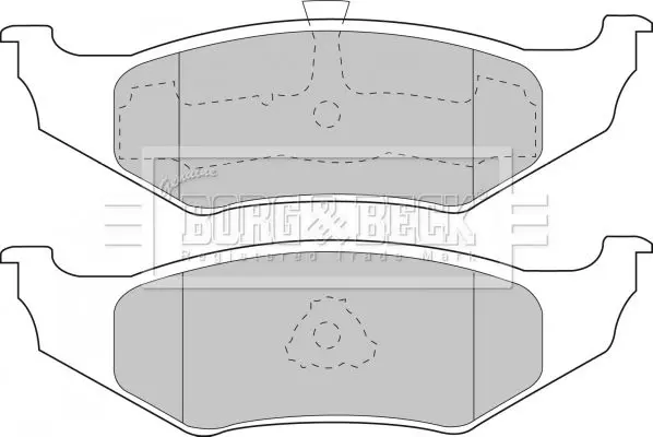 Handler.Part Brake pad set, disc brake BORG & BECK BBP1450 1