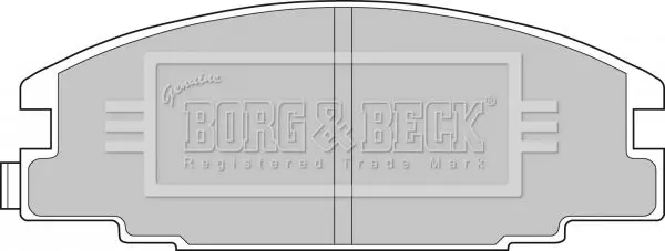 Handler.Part Brake pad set, disc brake BORG & BECK BBP1476 1