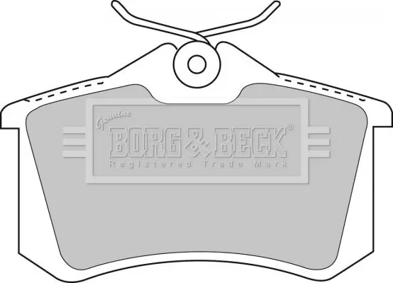 Handler.Part Brake pad set, disc brake BORG & BECK BBP1512 2