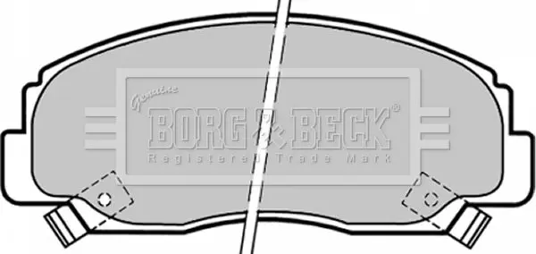 Handler.Part Brake pad set, disc brake BORG & BECK BBP1341 1