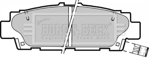 Handler.Part Brake pad set, disc brake BORG & BECK BBP1350 1