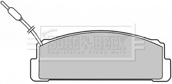 Handler.Part Brake pad set, disc brake BORG & BECK BBP1376 1