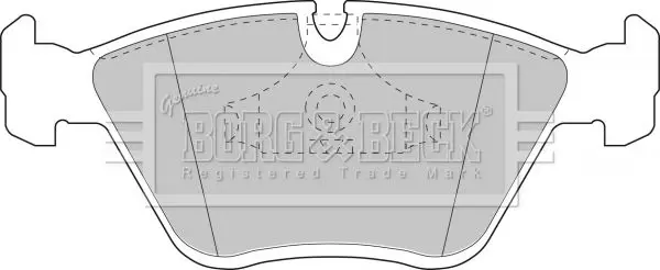 Handler.Part Brake pad set, disc brake BORG & BECK BBP1407 1