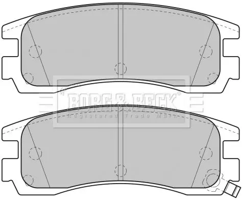 Handler.Part Brake pad set, disc brake BORG & BECK BBP1689 1