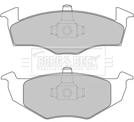 Handler.Part Brake pad set, disc brake BORG & BECK BBP1691 1