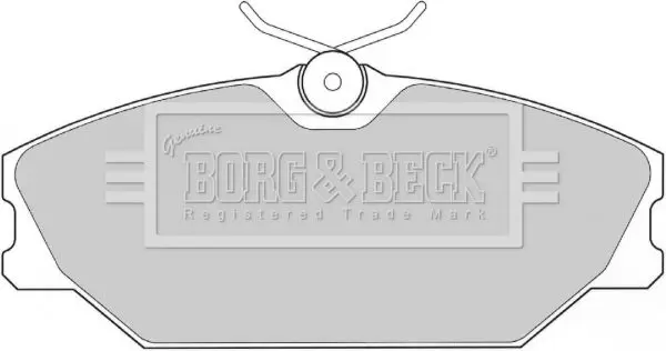 Handler.Part Brake pad set, disc brake BORG & BECK BBP1708 2