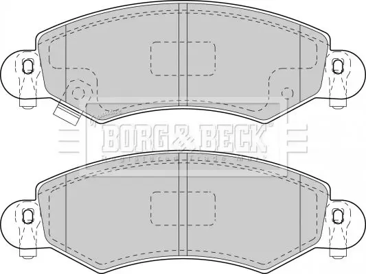 Handler.Part Brake pad set, disc brake BORG & BECK BBP1713 2