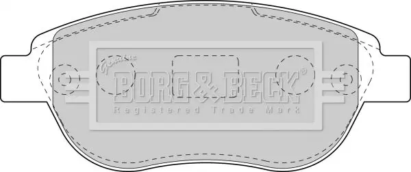 Handler.Part Brake pad set, disc brake BORG & BECK BBP1715 2