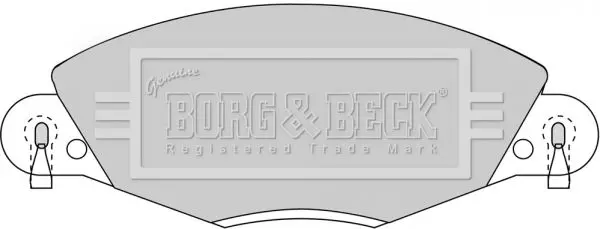 Handler.Part Brake pad set, disc brake BORG & BECK BBP1723 1