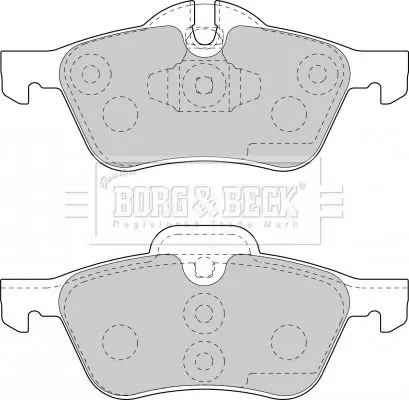 Handler.Part Brake pad set, disc brake BORG & BECK BBP1726 2