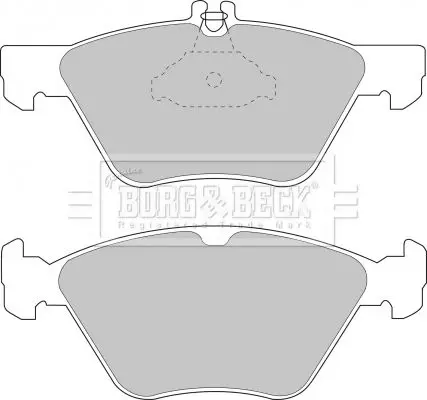 Handler.Part Brake pad set, disc brake BORG & BECK BBP1564 1