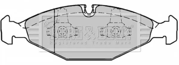 Handler.Part Brake pad set, disc brake BORG & BECK BBP1568 1