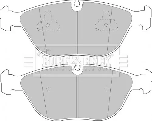 Handler.Part Brake pad set, disc brake BORG & BECK BBP1578 2