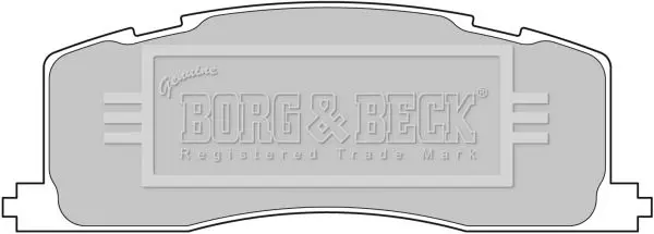 Handler.Part Brake pad set, disc brake BORG & BECK BBP1593 1