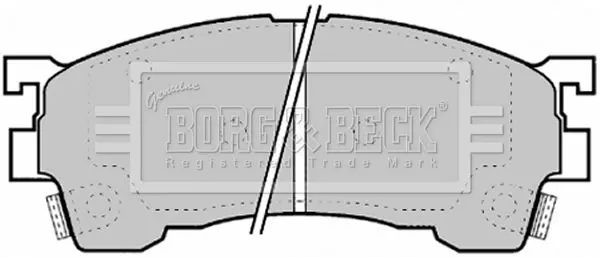 Handler.Part Brake pad set, disc brake BORG & BECK BBP1594 1