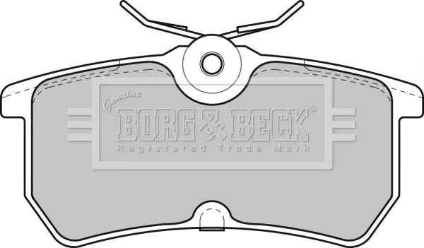 Handler.Part Brake pad set, disc brake BORG & BECK BBP1603 2