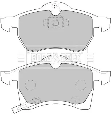 Handler.Part Brake pad set, disc brake BORG & BECK BBP1612 2