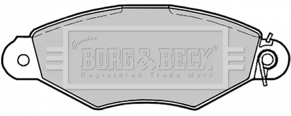 Handler.Part Brake pad set, disc brake BORG & BECK BBP1622 2