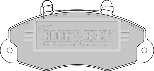 Handler.Part Brake pad set, disc brake BORG & BECK BBP1624 1