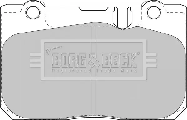 Handler.Part Brake pad set, disc brake BORG & BECK BBP1631 2