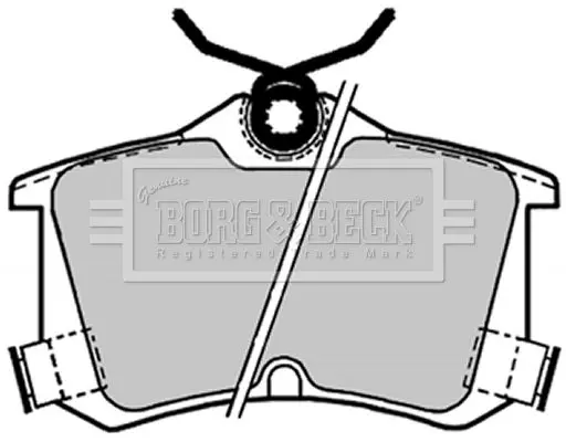 Handler.Part Brake pad set, disc brake BORG & BECK BBP1653 2